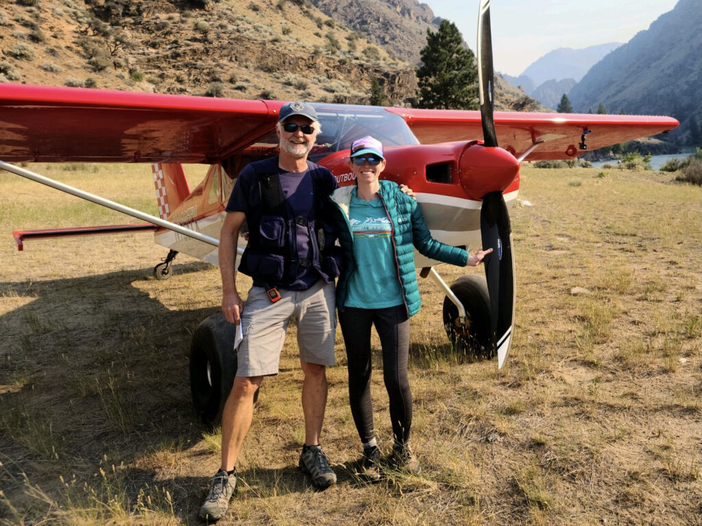 The rewards of instructing are made all the better by the countless clients I now call friends. Melissa is a great example. Her dream was to fly in the backcountry. She first soloed in our Kitfox and bought the airplane pictured here while still a student. We brought it back from Texas together and she earned her Private Pilot certificate soon after.  Idaho Mountain/canyon training followed. Her dream fulfilled, Alaska awaits.