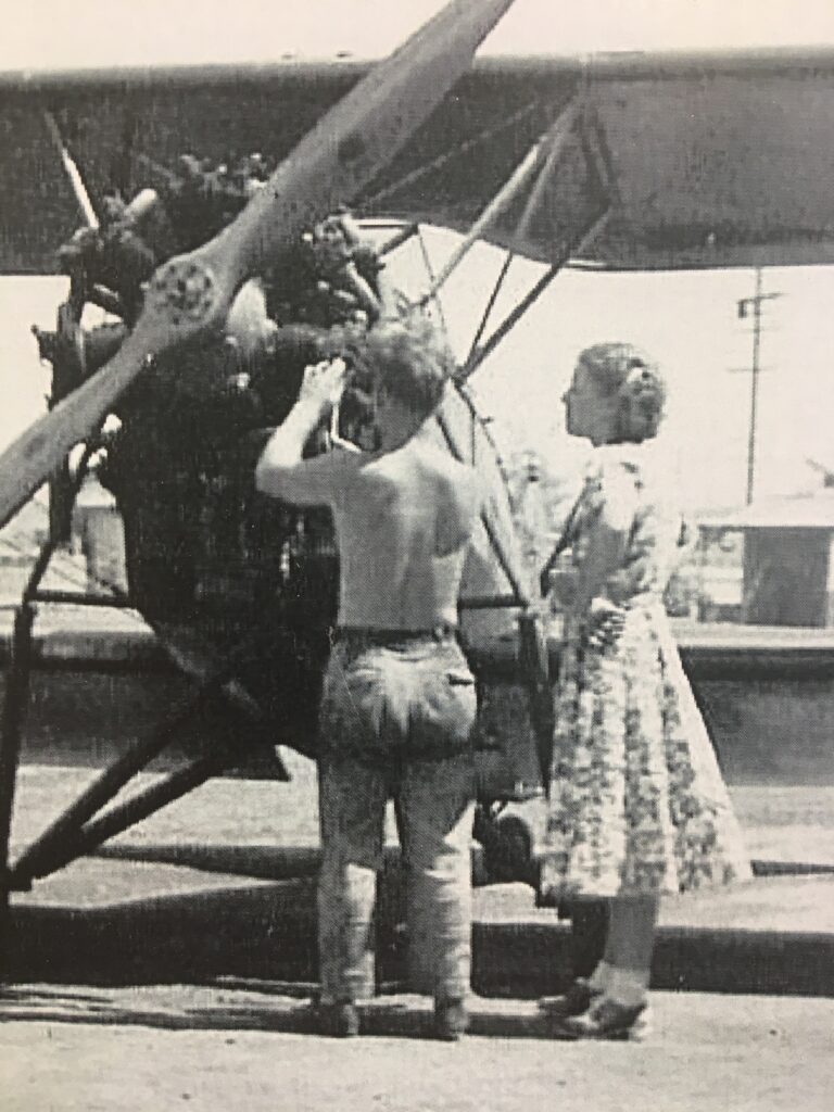 As a fifteen year old, my dad introduced me to Rex and Mildred Wells who gave me my first job working at the airport. This is an early picture of them together. They were a very important part of the Santa Paula Airport for fifty years or so.